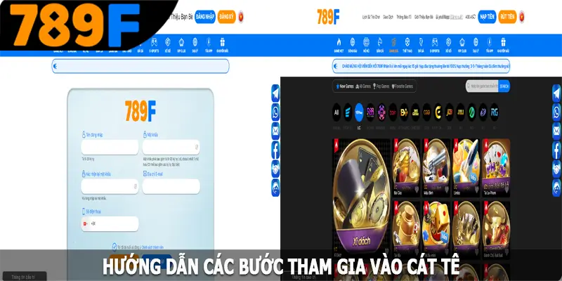 Hướng dẫn các bước tham gia vào cát tê