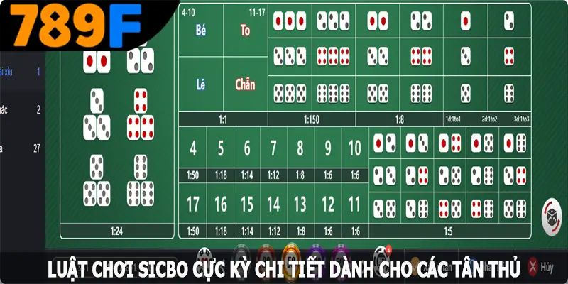 Luật chơi Sicbo cực kỳ chi tiết dành cho các tân thủ